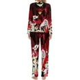 thumbnail image 2 of Halloween Hazbin Hotel Womens Pajama Set Loungewear Cozy Soft House Wear Sets Long Sleeve Round Neck T Shirt Top Bottom Pants Sleepwear, 2 of 9