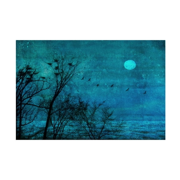 Canvas Wall Art - Nel Talen 'Birds Of Passage' Wall Art for Living Room, Bedroom, or Office Décor by Trademark Fine Art - 19 x 12 Inches