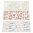 thumbnail image 4 of Embossed Nail Sticker, Safe Decoration 3 Sheet 5D Nail Sticker DIY  For Nail Salon For Girls, 4 of 8