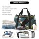 thumbnail image 5 of Fotbe Forest River Bald Eagle Bolsa de Viaje con Estampado, Bolsa de Fin de Semana para Mujer con Compartimento para Zapatos, Bolsa de Gimnasio con Bolsillo Húmedo, 5 of 7