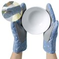 thumbnail image 3 of Guantes para microondas, guantes de silicona resistentes al calor para microondas, guantes de cocina antideslizantes para barbacoa, hornear, cocinar pizza en microondas, 3 of 7