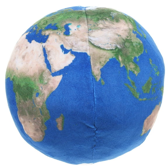 Pretyzoom Globe Design Soft Stuffed Throw Pillow 2pcs for Decorative Use