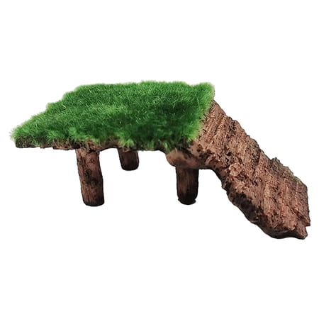 Tineasur Decorative Resin Turtle Ramp Basking Platform Wear Resistant Household Turtle Dock Accessory for Aquariums