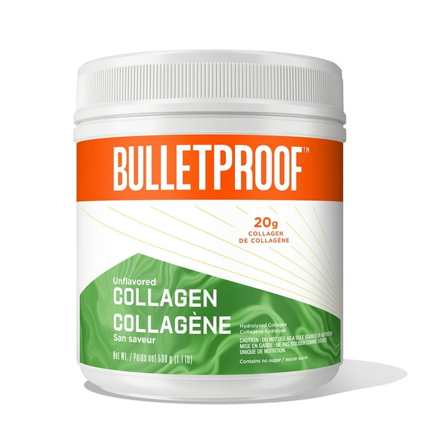 Bulletproof Collagen Peptide Powder, Unflavored hydrolyzed protein