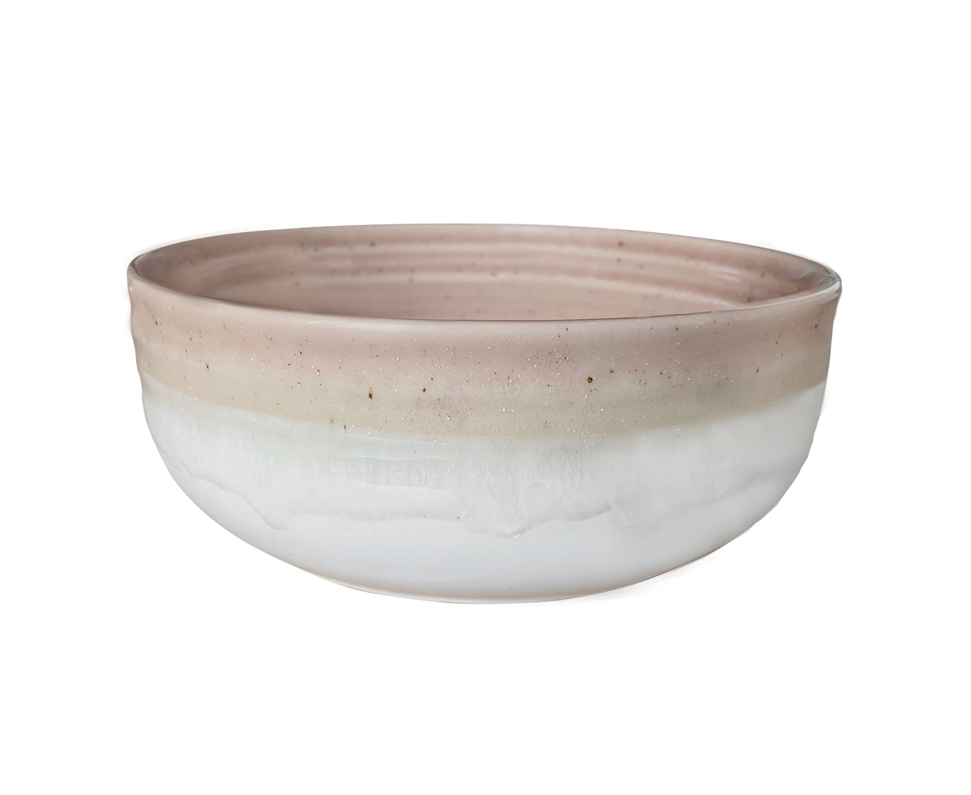Raya 16 Piece Stoneware Dinnerware Set, Blush Color