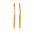 thumbnail image 5 of 14K Solid Yellow Gold 2.8x37mm Round Medium Hoop Earrings, 5 of 10