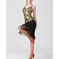 thumbnail image 5 of Whitewed Sexy Backless Ballroom Latin Salsa Fancy Competition Dresses Black / gold, 5 of 6