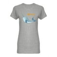 thumbnail image 1 of Narwhal Whale Graphic Shaped T-Shirt Women -Image by Shutterstock, Female XX-Large, 1 of 2