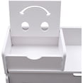thumbnail image 6 of DENEST 2 Tiers Wooden Shoe Cabinet Holds up to 12 Pairs Freestanding Shoe Rack Storage Organizer, White, 6 of 14