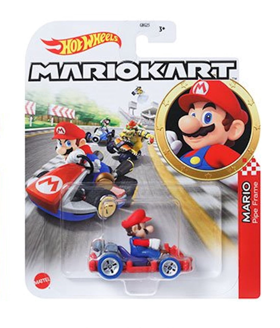 Hot Wheels Mario Kart Die-Cast Character Cars Collection, Set of 8, Nintendo Gaming Vehicles Gbg25-957M