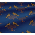 thumbnail image 5 of oneOone Viscose Jersey Fabric Bird & Tree Block Print Fabric BTY 60 Inch Wide, 5 of 5