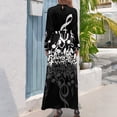 thumbnail image 3 of Notas Musicales Vestido Largo vestido de lujo vestidos para eventos especiales vestido mujer verano Vestido Largo mujer, 3 of 5