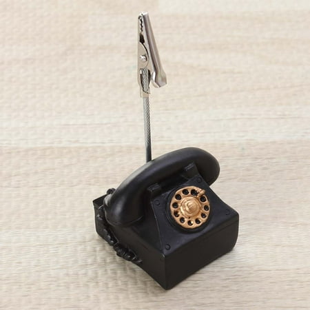

1PC Retro Message Folder Fashion Desk Photo Clip Business Holder Message Clip Ornaments (Telephone)