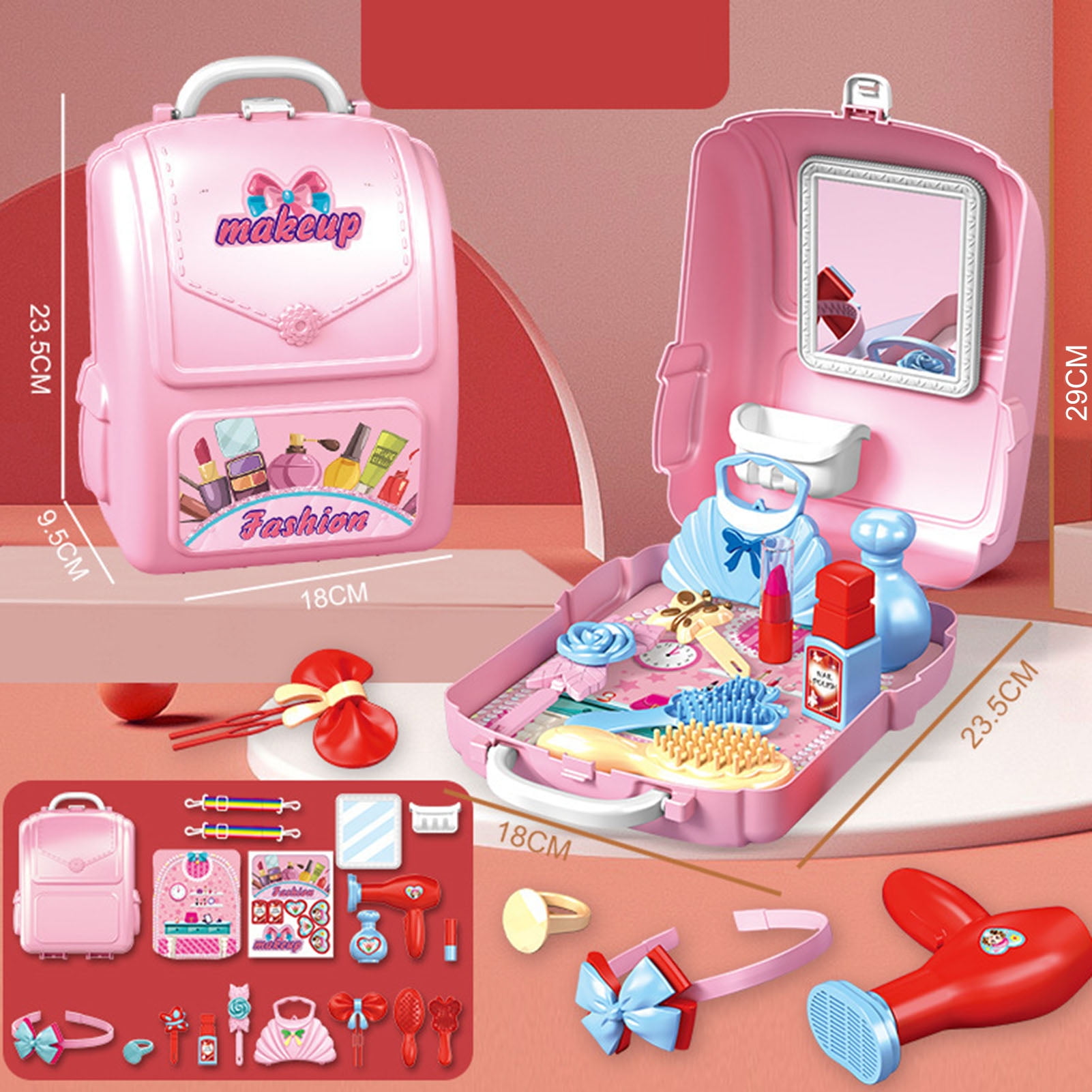 Cheers US Pretend Makeup Set Role Play Cosmetics Kit Princess Dress Up