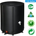 thumbnail image 2 of YSMW 132 Gallon Collapsible Rain Barrel, Garden Water Storage Tank, Portable Folding Rainwater Collector, Water Catcher with Filter Overflow Kit Faucet Black, 2 of 14