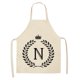 thumbnail image 1 of onlyliua para Interior/Exterior Delantal de Cocina de Lino - Delantal de Cocina Sin Mangas de Lino y Algodón con Estampado de Letras, 1 of 1