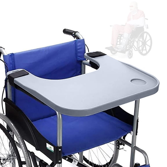 Wheelchair Tray Table with Cup Holder Removable Wheelchair Lap Tray Desk