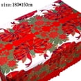 thumbnail image 2 of Mantel de Navidad Rec impreso cubierta de mesa oblonga impermeable para decoración de comedor cocina, 2 of 5
