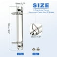 thumbnail image 2 of Uxcell B7 2 Hole Ring Binder Mechanisms, 4 Set 0.8" D Ring Replacement Binder Planner Loose Leaf Binding Spines for Organizers DIY Fill Paper Storage Folder Accessories, 25mm Silver Tone, 2 of 7