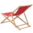 thumbnail image 4 of vidaXL Beach Sling Patio Chair Folding Deck Chair Fabric and Wooden Frame, 4 of 56