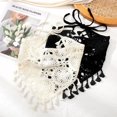 thumbnail image 4 of 2Pcs Crochet Bandana Head Kerchief Knitted Hair Scarves Crochet Hair Kerchief Tie Bcak Headwrap Floral, 4 of 5