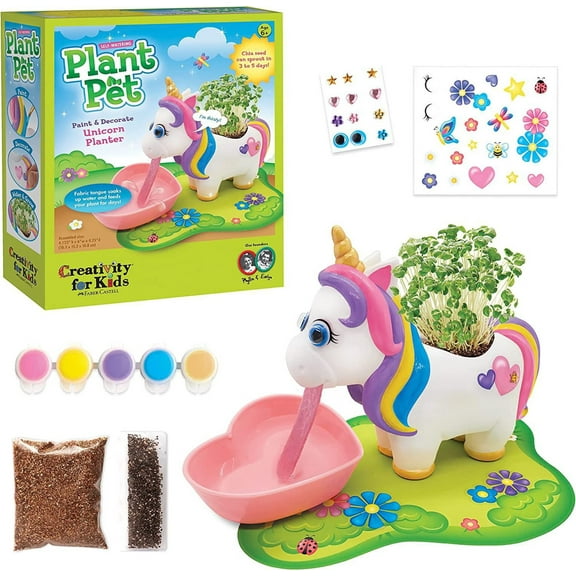 Creativity for Kids Unicorn Self-Watering Plant Pet - Arts and Crafts for Girls Ages 6-8 