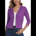 thumbnail image 1 of Suéter Tipo Cárdigan Corto de 3/4 para Mujer, Elegante, Color , Talla L, 1 of 7