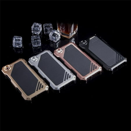 ONLENY Dirt Shock Water proof Metal Shell Waterproof Protective Phone Case For fundas Iphone 6 6S/6 6S Plus + Wide Angle Fisheye Lens