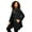 Black, variant on Women's Plus Size Petite Plus Size Button Up Fleece Jacket