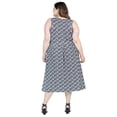 thumbnail image 3 of Plus Size Geometric Fit N Flare Pocket Dress, 3 of 3