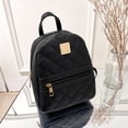 thumbnail image 1 of Mochila multifunción de cuero PU para mujer, bolsa para teléfono, bolso escolar pequeño de Color sólido Fivean unisex, 1 of 2
