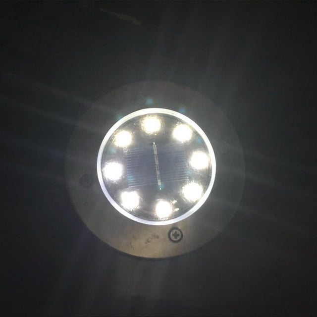Ganfancp 4Pcs 8Led Energía Solar Enterrado Luz Bajo Tierra Lámpara Al Aire Libre Jardín Cubierta Liquidación Ventas Hoy Ofertas Prime 4 Piezas 8Led Luz Subterránea