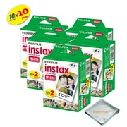 Fujifilm INSTAX Mini 9 Instant Film 10 Pack 100 SHEETS (White) For Fujifilm instax Mini 9 Cameras