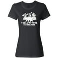 thumbnail image 3 of Inktastic Yellowstone National Park with Bear Mountains and Trees Women's T-Shirt, 3 of 5
