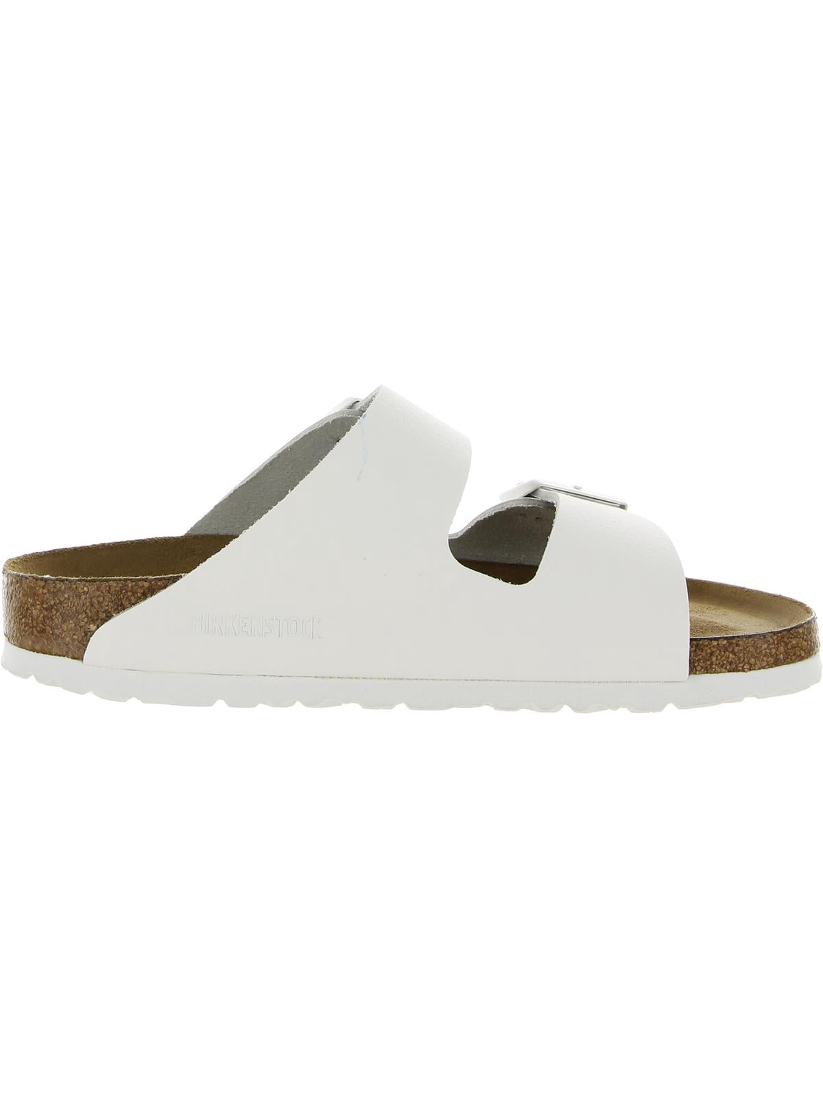 Birkenstock Womens Arizona BS Leather Footbed Slide Sandals