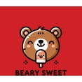 thumbnail image 4 of Beary Sweet Youth Red Crew Neck Short Sleeve Tee-Medium, 4 of 4