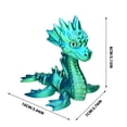 thumbnail image 3 of Décoration de Mini Dragons de Mer Imprimés Décoration Intérieure Ameublement de Table, 3 of 5