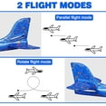 thumbnail image 3 of 4 Pack LED Light Airplane,17.5" Large Throwing Foam Plane,2 Flight Mode Glider Plane,Flying Toy for Kids Outdoor Sport Toys Birthday Party Favors Foam Airplane, 3 of 7