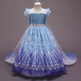 thumbnail image 2 of Disfraz de Elsa y Anna de Disney, ropa de fiesta de cumpleaños de 2024, disfraz de Frozen, vestido de princesa de la Reina de las Nieves, vestido de Halloween para niños, Vesidos, 2 of 5