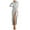 Gris, variante sur cfhntfmh Robes de Cocktail pour Femmes Automne Confortables Col Rond Manches Longues Longue Robe Maxi Douce Aguichant Ceinturée Fente Latérale Robe de Soirée