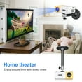 thumbnail image 4 of TSV Mini Support de Projecteur de Plafond - pour Projecteurs Caméras DVR - Projection à Angle Ajustable - Longueur 180 mm / 7,0 Po, Argent / Noir, 4 of 6