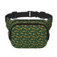 thumbnail image 1 of Fotbe Cartoon Fox 1 Cangurera Cuadrada con Estampado de Doble Capa, Bolsa de Cintura Ajustable Mini para Hombres y Mujeres, 1 of 9