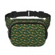 thumbnail image 1 of Fotbe Cartoon Fox 1 Cangurera Cuadrada con Estampado de Doble Capa, Bolsa de Cintura Ajustable Mini para Hombres y Mujeres, 1 of 9