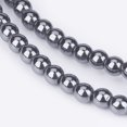 thumbnail image 3 of Non-Magnetic Hematite Beads Strands Grade A Round Black 3mm Hole: 0.8mm 123pcs/strand 14.9 inch, 3 of 3
