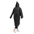 thumbnail image 6 of Dailypoc Raincoat For Women Adult Solid Color Raincoat - Waterproof for Outdoor Hiking, Rainy Days, Travel and Drifting, Practical All-Weather Wear,Black,One Size, 6 of 6