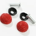 Mizh Vehicle License Plate Nuts and Bolts Rhinestone Car Screw Special