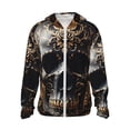 thumbnail image 2 of Lsque Gold Pattern Black Skull UPF 50+ Lightweight Sun Protection Men's Women's Long Sleeve Shirt, Hoodie Performance -Medium, 2 of 9