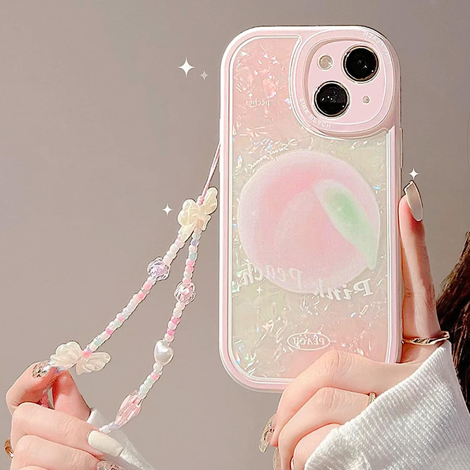 Compatible for iPhone 13 Case with Chain Shell Pattern with Lovely