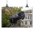 thumbnail image 2 of Print: Buffalo Statue Created By Alexander Phimister Proctor On Dumbarton, 2 of 4