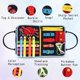 thumbnail image 5 of Busy Book JAGSYJOY Busy Board Montessori con actividades sensoriales, 5 of 9
